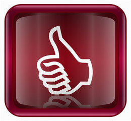 thumb up icon, isolated on white background
