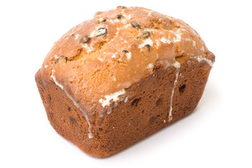 Tasty cake on white background. Food image series