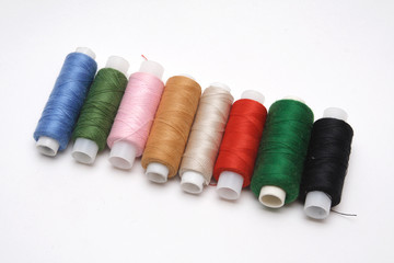 many-coloured threads