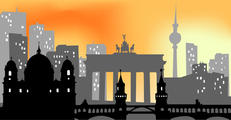 Naklejka premium Berlin - Cityscape