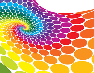 Rainbow Spiral Wave