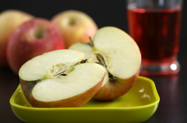 Organic apples ready for eating and baking