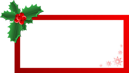 Christmas Holly banner