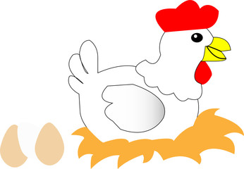chicken with eggs
