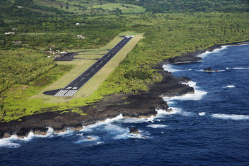 Airport runway.