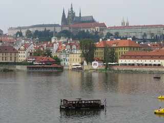 Obraz premium Prague Castle and River Vltava, Czech Republic