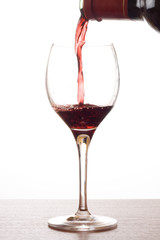 Bouteille et verre de vin