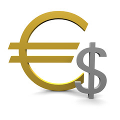 Fototapeta premium euro dollar symbol