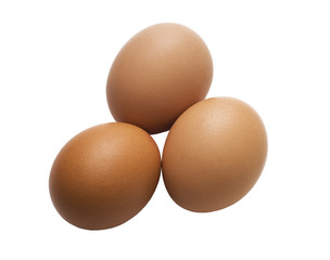 eggs isolated on a white background