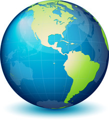 Planète terre avec transparence, image vectorielle