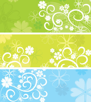 Floral background, vector illustration