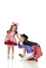boy and girl in festive attires - 5378943