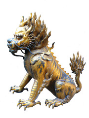 Chinese lion isolated