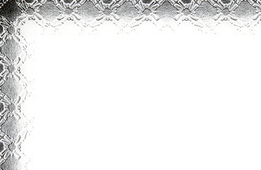 folio blanco con adorno