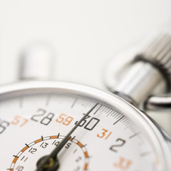 Detail of stopwatch with selective focus.