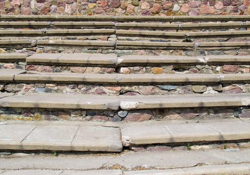 Stone Bleachers, Civil Works Administration, 1935