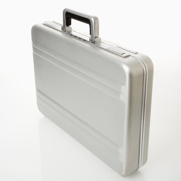 Silver Metal Briefcase.