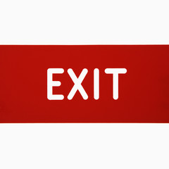 Exit sign.