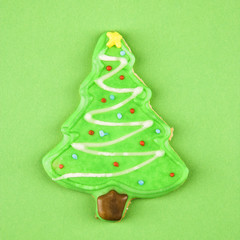 Christmas tree cookie.