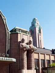 Helsinki central railway station, close-up