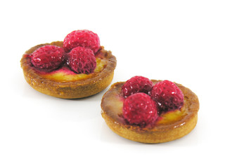 Mini tartelettes aux framboises