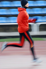 Obraz premium Running on the track