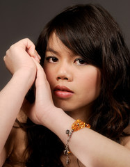 Obraz premium Portrait of a Young asian girl