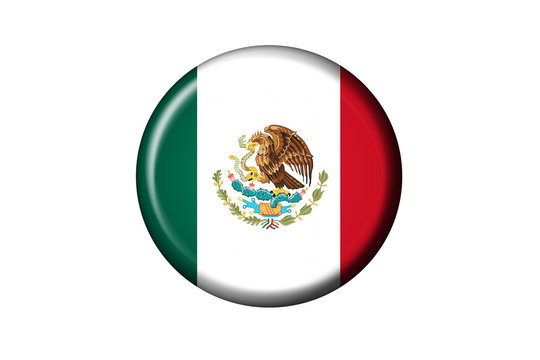 Mexikanische Flaggen Knopf