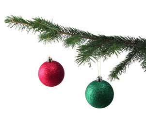 Toys on the Christmas tree