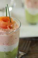 verrine au saumon
