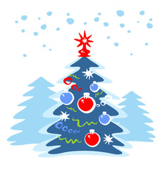 christmas mouse contour