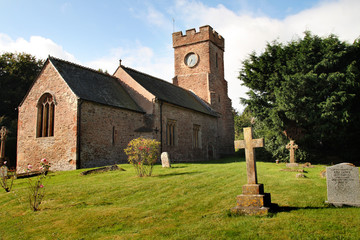  Summer Sunshine on a Medieval English Village Church 