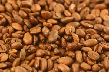 Background from coffee beans
