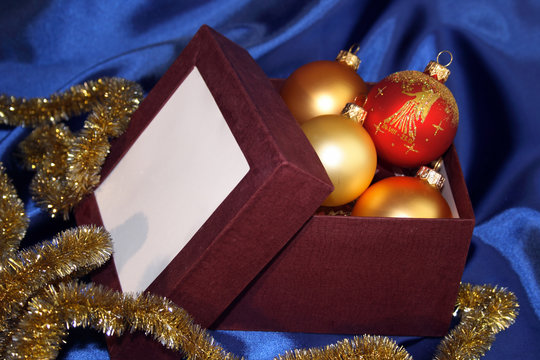 Christmass Gift Box White Place For Your Message