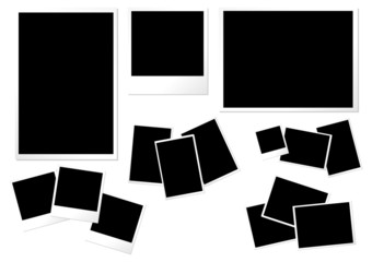 Photo paper templates different formats sizes and orientations