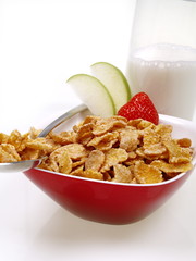 cornflakes frühstück mit milch