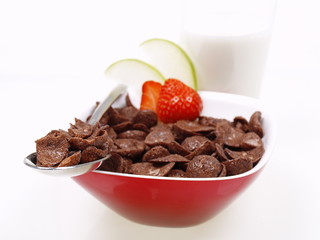 schoko pops frühstück mit milch
