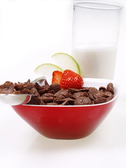 schoko pops frühstück mit milch