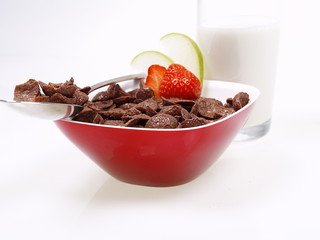 schoko pops frühstück mit milch