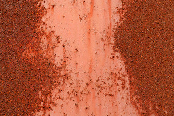 A pitted rusted piece of metal used as a background