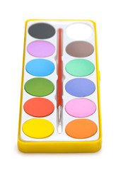 Painters palette isolated on the white background