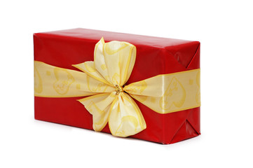 Red box isolated on the white background