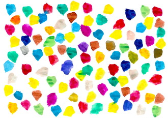 child pattern drawing, drawn by watercolor