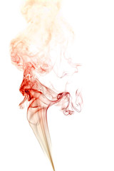 colored smoke modern background  on white