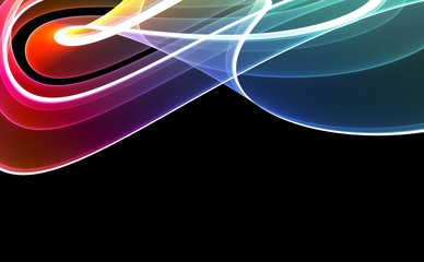 Colorful 3D rendered abstract background