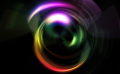 Colorful 3D rendered abstract background