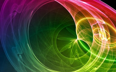 Colorful 3D rendered abstract background