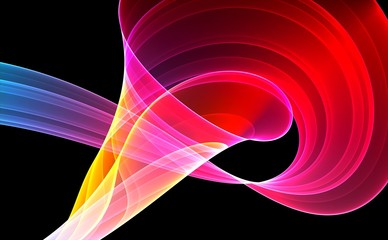 Colorful 3D rendered abstract background.