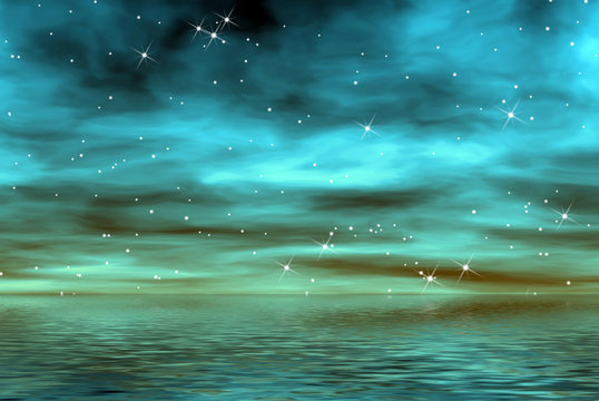 estrellas en el mar