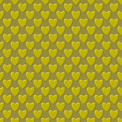 abstract seamless background, golden hearts
